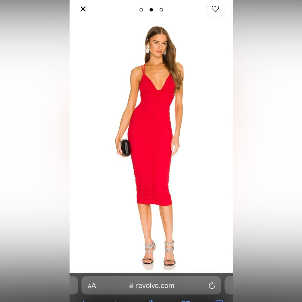 REVOLVE Fiji Midi Dress in Red Size Medium!